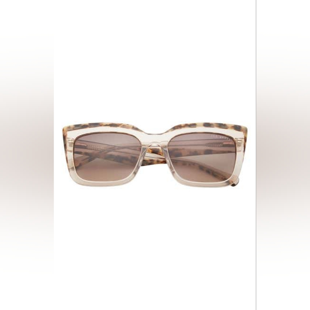 Ted Baker London 55mm Polarized Cat Eye Sunglasses One Size, CHAMPAGNE